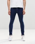 Asos Super Skinny Jeans In 12.5oz In True Blue - Mid Blue
