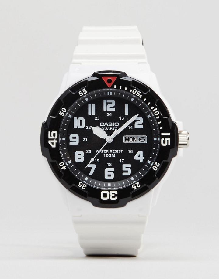 Casio Analogue Watch In White Mrw200hc-7b - White