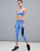 Ivy Park Active Seamless Knitted Capri Legging In Blue - Blue