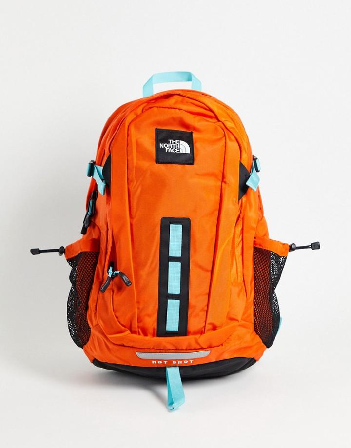 The North Face Hot Shot Backpack In Orange-red