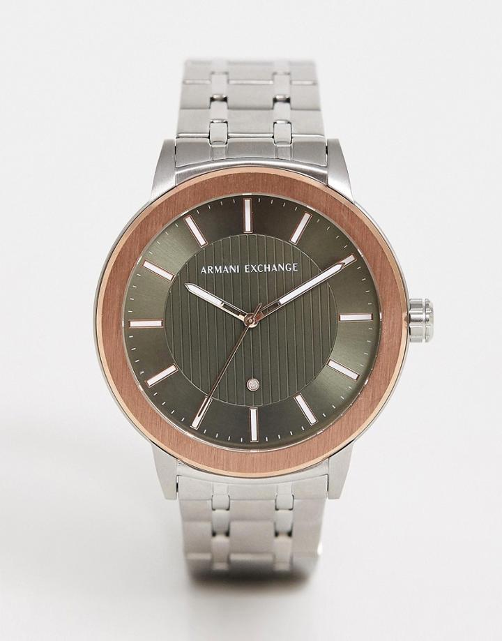 Armani Exchange Ax1470 Maddox Bracelet Watch 46mm - Silver