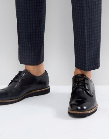 Original Penguin Plus Toe Cap Derby Shoes Black - Black