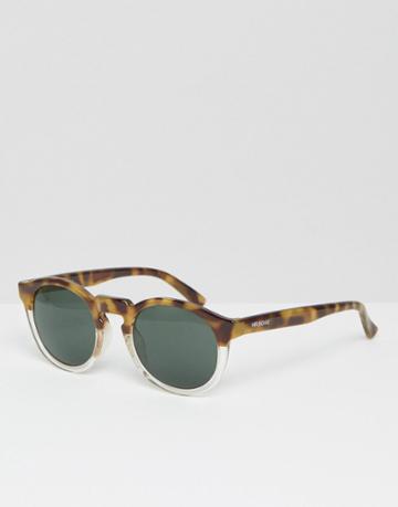 Mr. Boho Sunglasses Jordaan In Tortoise With Classical Lenses Made In Italy - Brown