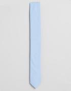 Asos Tie In Light Blue - Blue