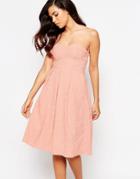 Lashes Of London Rainbow Drop Midi Prom Dress - Peach