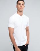 Celio Polo Shirt In Regular Fit - White