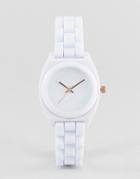 Asos Sports Style Boyfriend Watch - White