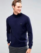 Farah Roll Neck Sweater - Navy