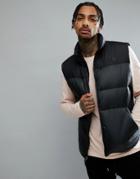 The North Face Nuptse Iii Down Tank In Black - Black