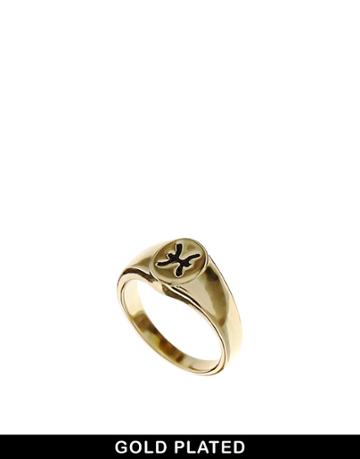 Me & Zena Pisces Pinkie Ring - Gold