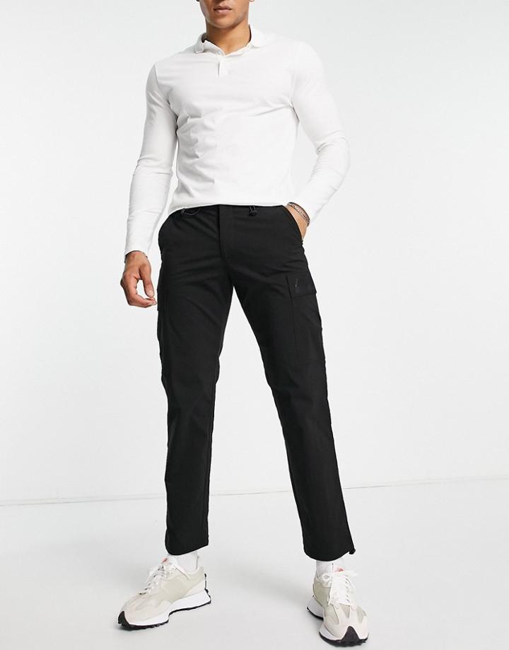 Selected Homme Technical Cargo Pants In Black