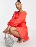 Nobody's Child Zola Mini Dress In Red-pink