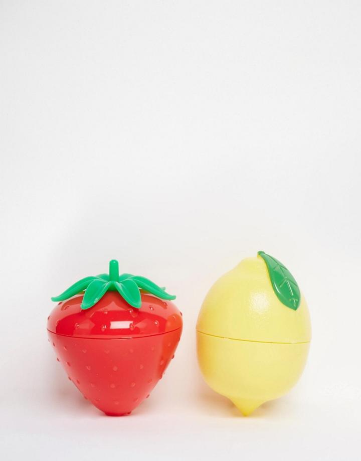 Fruity Lip Balm Duo - Strawberry & Lemon - Clear