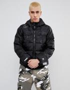 Aape By A Bathing Ape Reversible Padded Jacket With Hood - Black