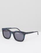 Kaibosh Square Frame Sunglasses - Blue