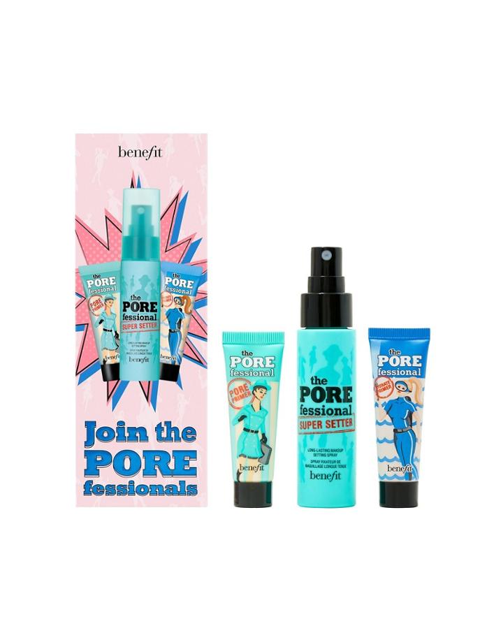 Benefit Cosmetics Join The Porefessionals Mini Primer & Setting Spray Trio Save 46%-no Color