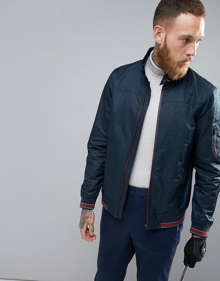 Ted Baker Golf Lightweight Bomber - Navy