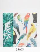 Paperchase Let's Squawk Document Wallets - Multi