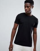 Esprit Organic Muscle Fit T-shirt In Black - Black