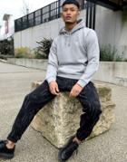 Adidas Originals Essentials Hoodie In Gray Heather-grey