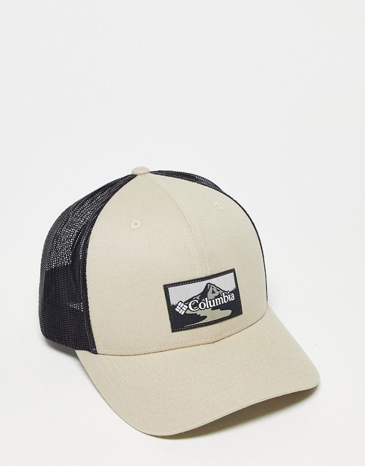 Columbia Mesh Snap Back Cap In Beige-neutral