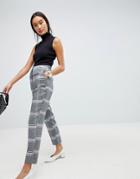 Asos Design Dream Check Pants-multi