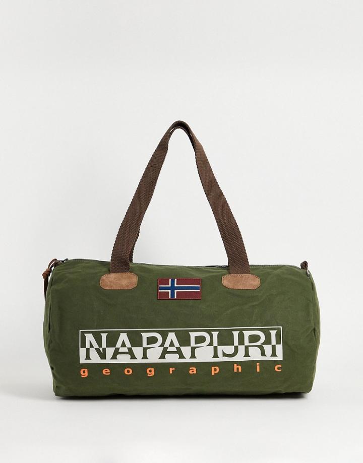 Napapijri Bering Small Duffle Bag In Green