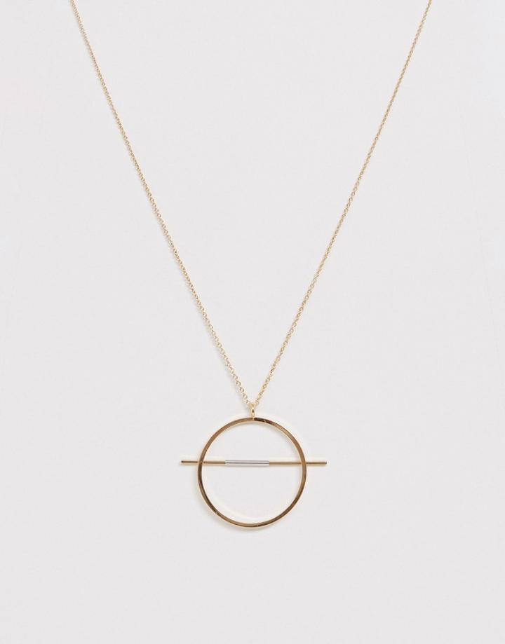 French Connection Strikethrough Necklace