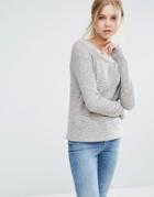 Vila High Neck Sweater - Gray