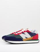 New Balance 237 Sneakers In Blue Color Block-blues