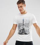 Jack & Jones Originals T-shirt With City Graphic - White