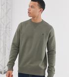 French Connection Basic Logo Crew Neck Sweater-green