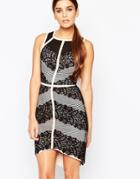 Adelyn Rae Lace Paneled Dress