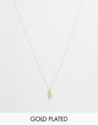 Mirabelle Jade Pendant On 85cm Gold Plated Chain - Jade