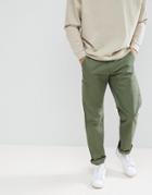 Farah Pine Cargo Twill Pants In Green - Green