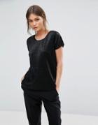 Ichi Velvet T-shirt - Black