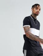 Asos Contrast Panel Polo With Tipped Collar - Multi