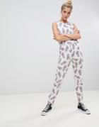 Noisy May Pineapple Printed Jumpsuit - Multi