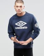 Umbro Sweatshirt With Large Logo - Navy