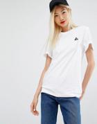 Le Coq Sportif T-shirt With Ribbed Detail - White