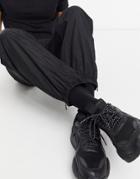 Weekday Andrew Woven Sweatpants In Black