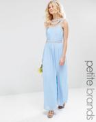 Tfnc Petite Wedding Embellished Maxi Dress - Cashmere Blue