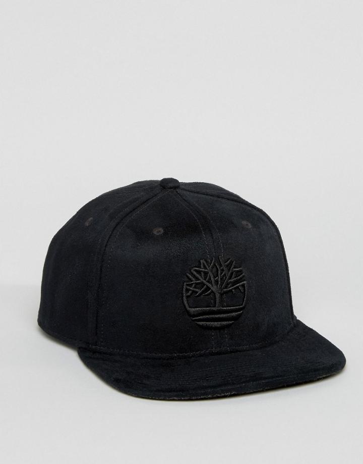 Timberland Logo Herringbone Cap - Black