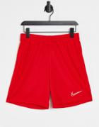 Nike Soccer Adademy Dri-fit Shorts In Red