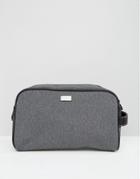 Ted Baker Toiletry Bag With Contrast Trim - Gray