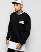 Hero's Heroine Sweatshirt With Small Logo - Black