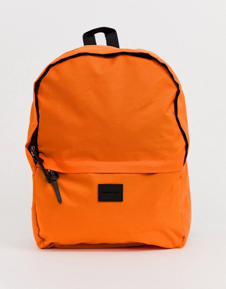 Asos Design Backpack In Neon Orange
