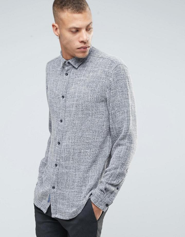 Selected Homme Shirt In Regular Fit - Gray