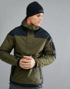 Columbia Challenger Pullover Jacket Hooded Insulated In Green/black - Green
