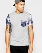 Another Influence Cloud Print T-shirt - Gray